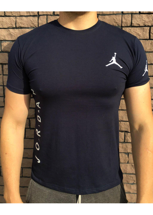 Мужская футболка - в стиле Jordan (Синяя)