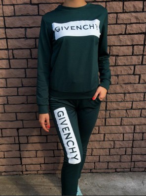 Жіночий спортивний костюм - В стилі Givenchy (Зелений)