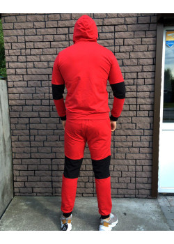 Мужской спортивный костюм - в стиле North Face (Красный)