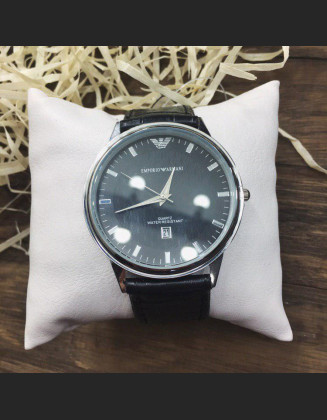 Наручний годинник - в стилі Emporio Armani (Чорний)