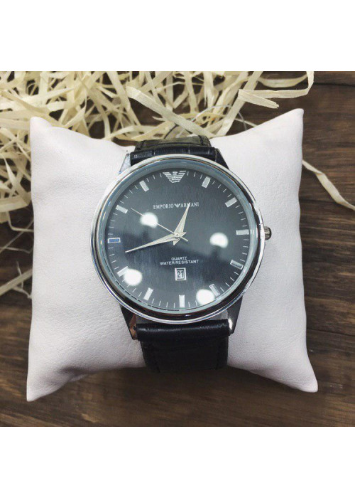 Наручний годинник - в стилі Emporio Armani (Чорний)