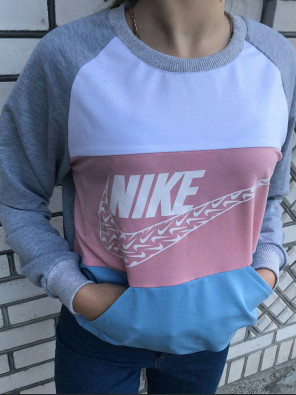 Свитшот - Женский в стиле Nike (Серый)