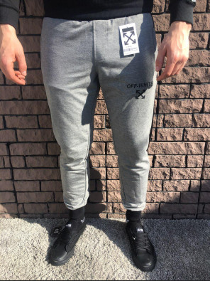 Чоловічі спортивні штани - В стилі Off-White (Сірі)
