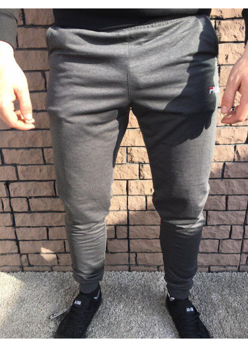 Мужские спортивные штаны - В стиле Fila (Серые)