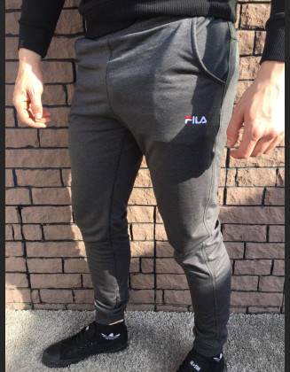 Чоловічі спортивні штани - В стилі Fila (Сірі)
