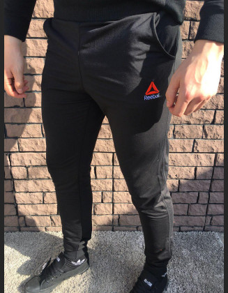 Чоловічі спортивні штани - В стилі Reebok (Чорні)