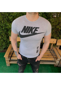 Мужская футболка - В стиле Nike (Серая)