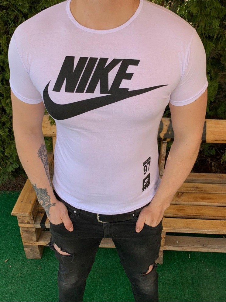 Чоловіча футболка - В стилі Nike (Біла)