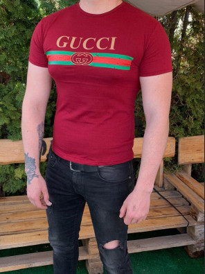 Чоловіча футболка - В стилі Gucci (Червона)