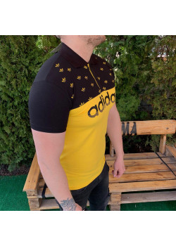 Мужская футболка - В стиле fAdidas (Желто-чёрная)