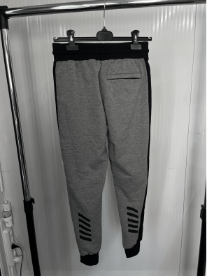 Чоловічі спортивні штани Off-White сірі з чорними вставками