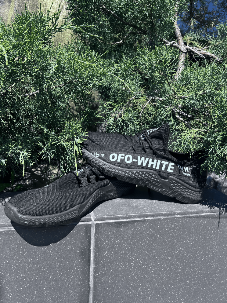 Чоловічі кросівки OFF-WHITE чорні | Легкі текстильні кросівки