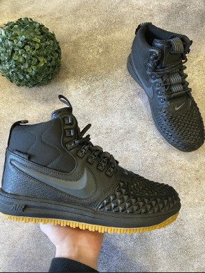 Кросівки - Чорні в стилі Nike - Air Force Шкіра