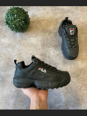 Кросівки - Чорні в стилі Fila Disruptor Шкіра