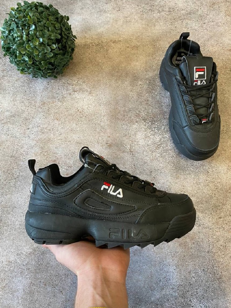 Кросівки - Чорні в стилі Fila Disruptor Шкіра