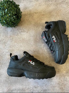 Кросівки - Чорні в стилі Fila Disruptor Шкіра