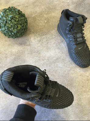 Кросівки - Чорні в стилі Nike - Air Force Шкіра