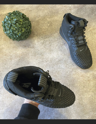 Кросівки - Чорні в стилі Nike - Air Force Шкіра