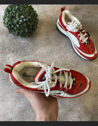 Кросівки - Червоно-білі в стилі Nike Air Max