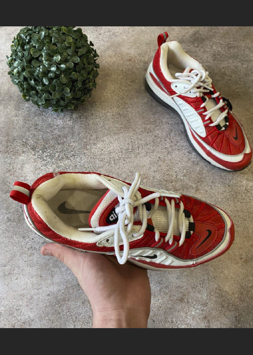 Кросівки - Червоно-білі в стилі Nike Air Max
