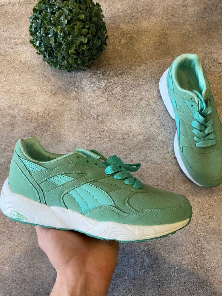 Кросівки - Бірюзові в стилі Puma trinomic