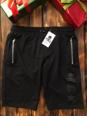 Чоловічі шорти - В стилі Philipp Plein (Чорні)